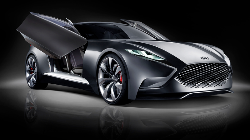 Illustration for article titled The Hyundai HND-9 Concept Is A Sexy Korean GT